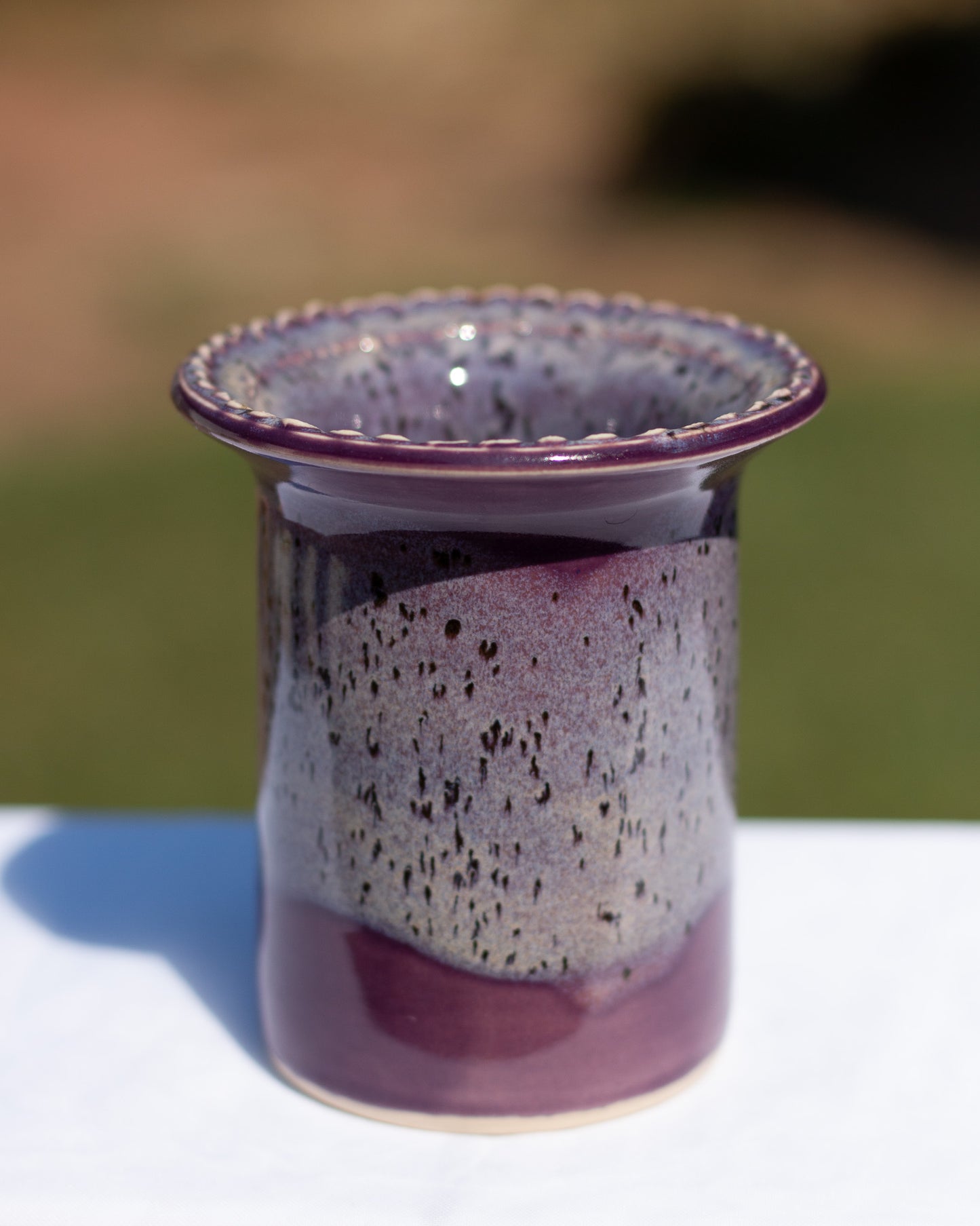 Mini Vase- Speckled Purple
