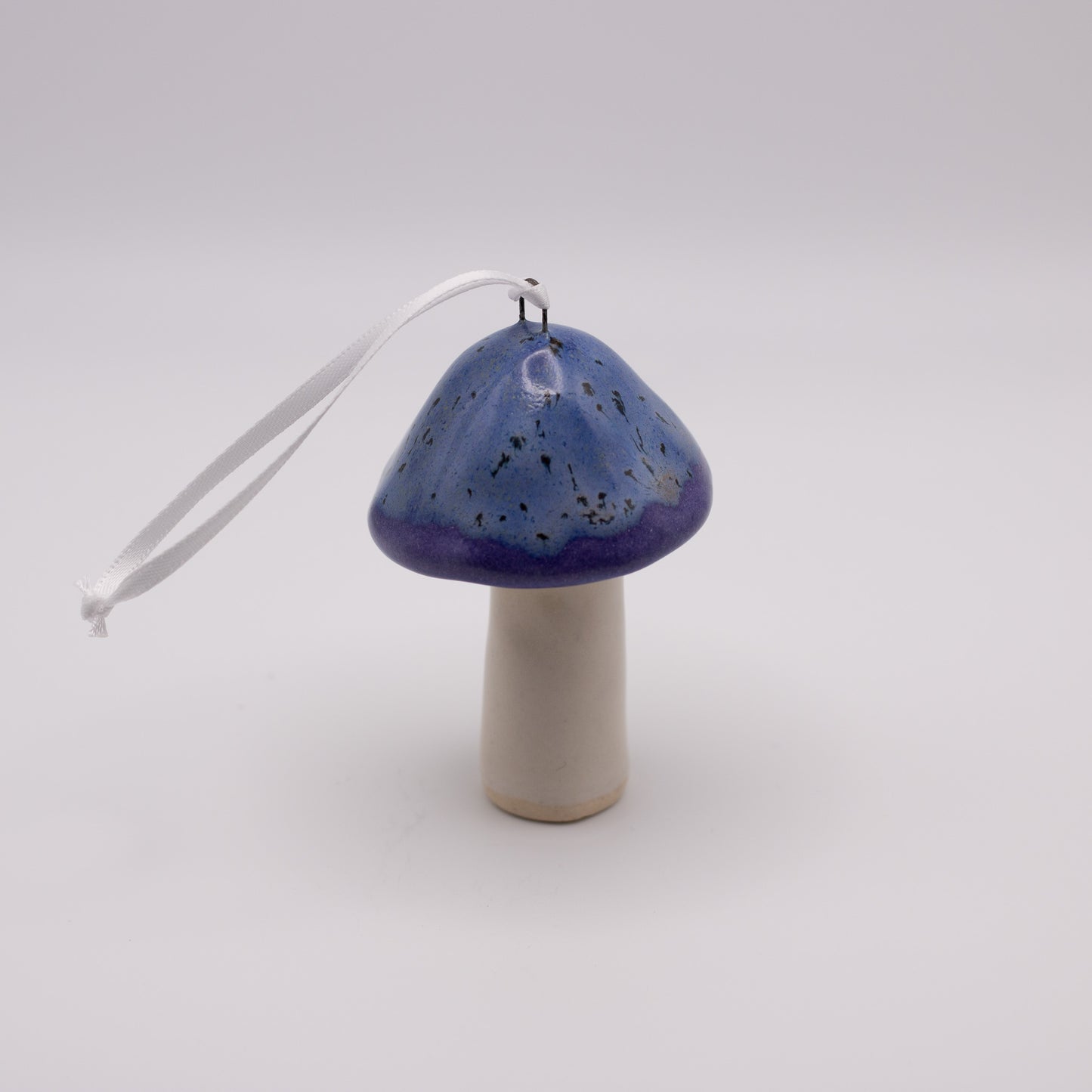 Mushroom Ornament-Speckled Purple