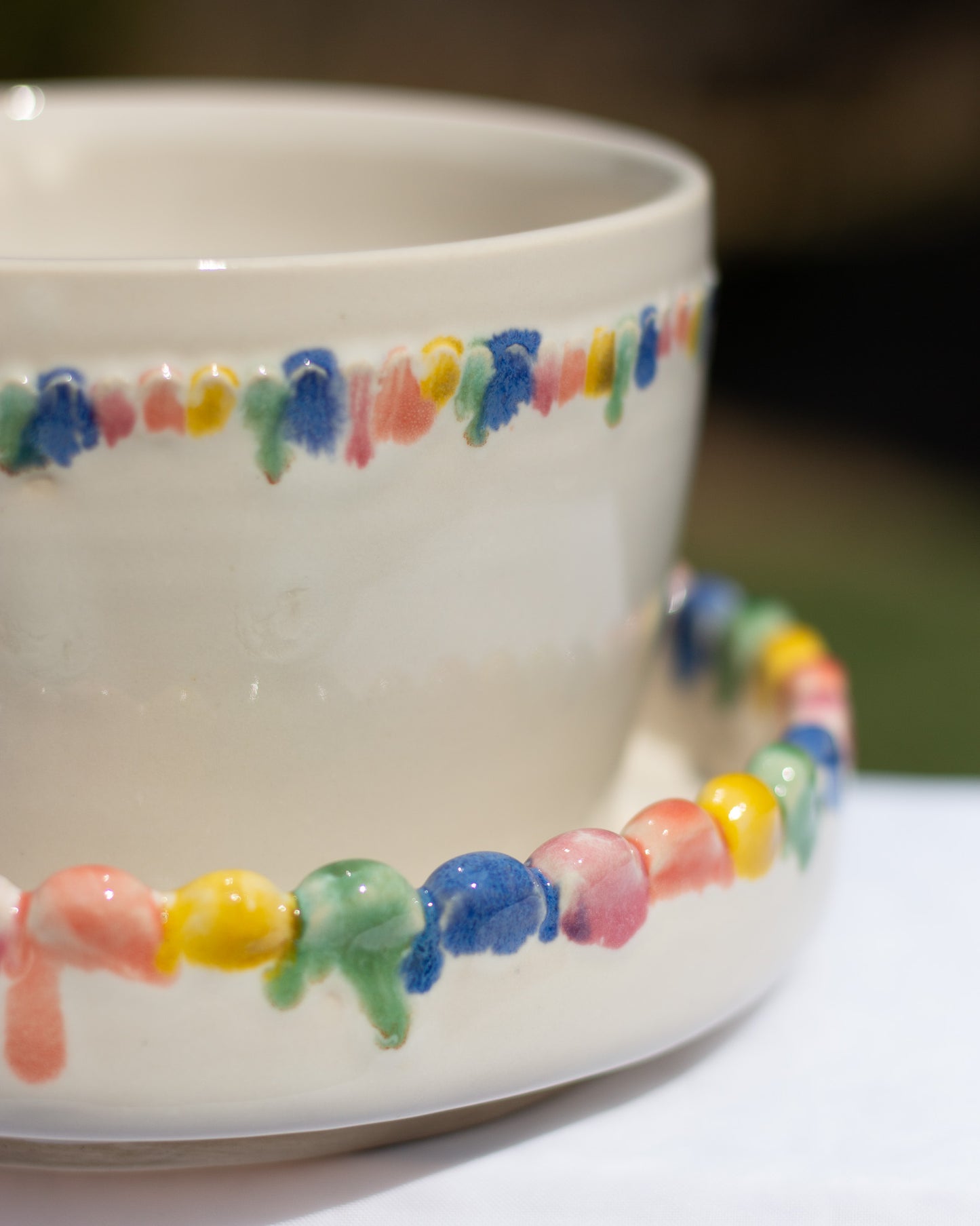 Rainbow Drip Planter Set