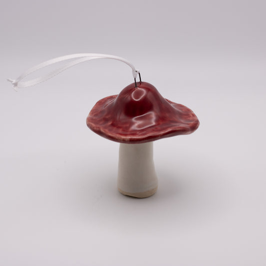 Mushroom Ornament-Red #2