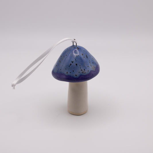 Mushroom Ornament-Speckled Purple
