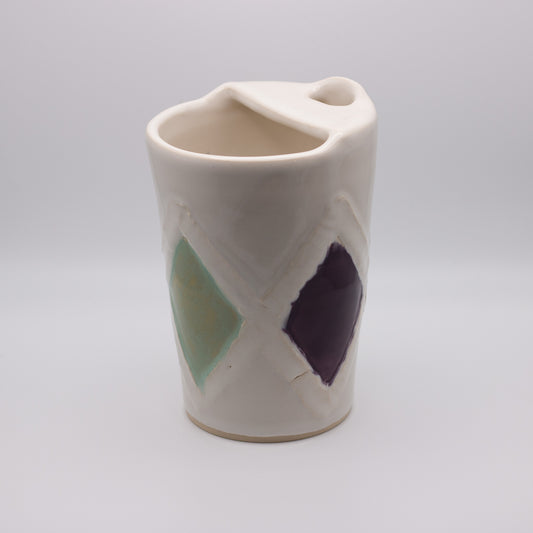 Tumbler Cup-Multicolored Diamonds #1