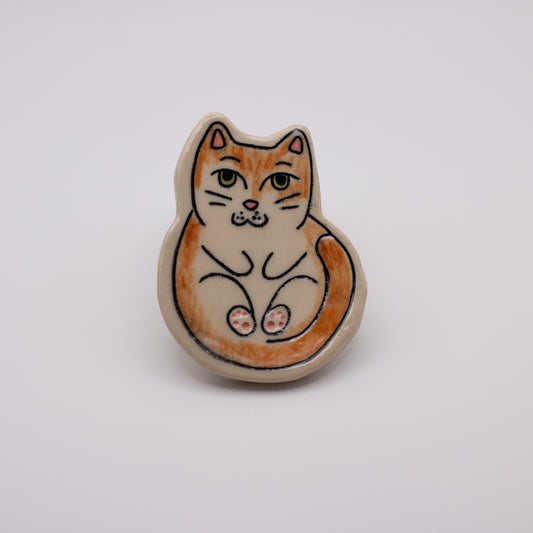 Cat Magnet- Orange and White
